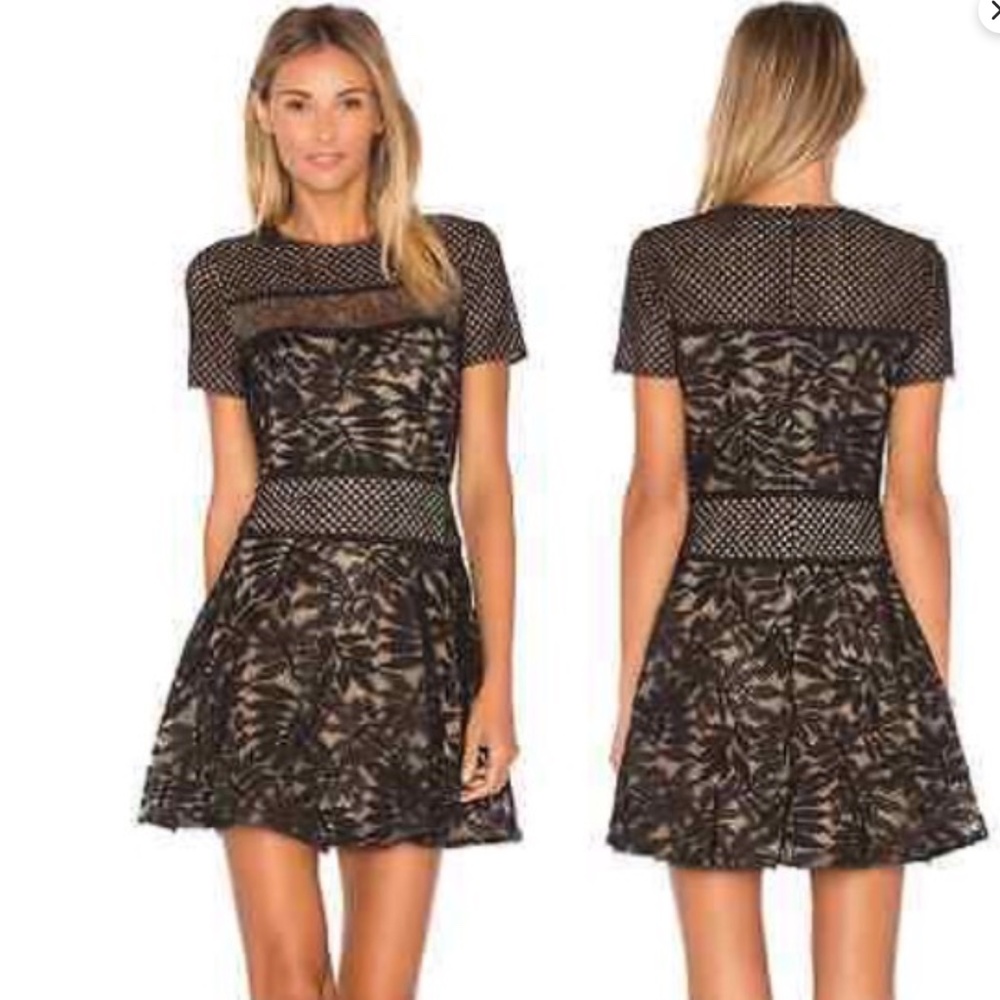EUC BCBG MaxAzria Black Eleanor Lace Dress